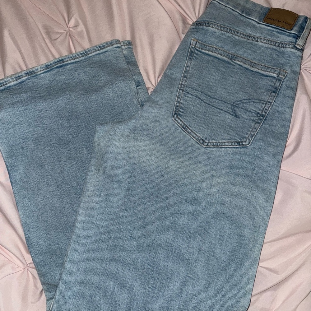 American Eagle Outfitters Light Wash Straight Jeans